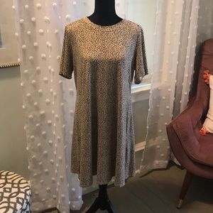 Short sleeve, cheetah print dress
